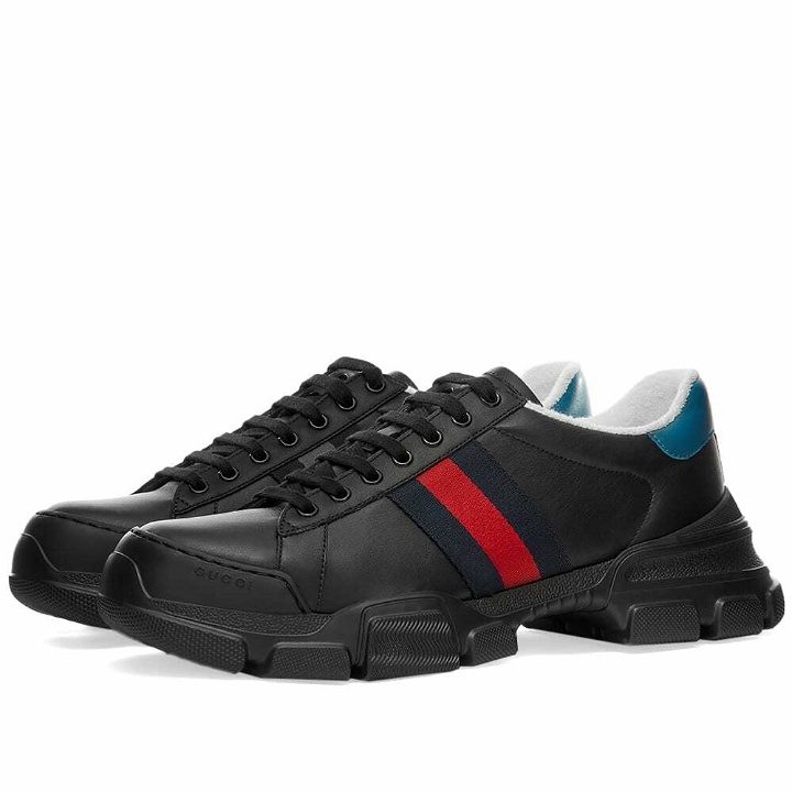 Photo: Gucci Men's Nathane Hybrid Shoe Boot Sneakers in Black