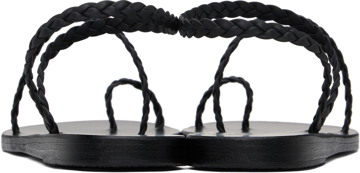 Ancient Greek Sandals Black Eleftheria Sandals