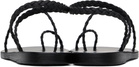 Ancient Greek Sandals Black Eleftheria Sandals