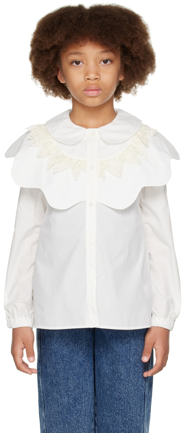 Wolf & Rita Kids White Age of Togetherness Salomé Blouse Wolf & Rita