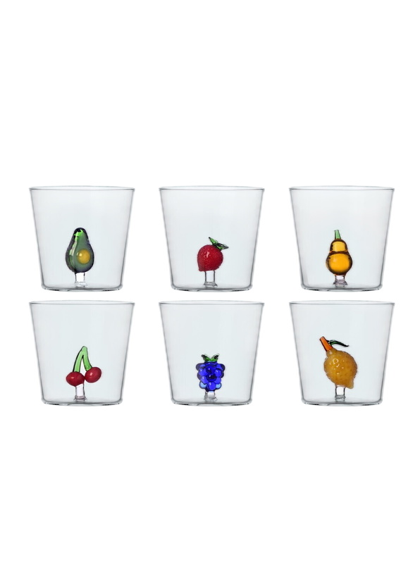 Photo: Ichendorf Milano Set Of Six Fruits And Flowers Tumblers