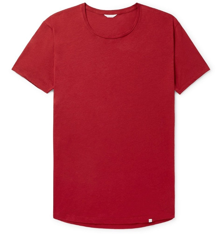Photo: Orlebar Brown - OB-T Slim-Fit Cotton-Jersey T-Shirt - Red