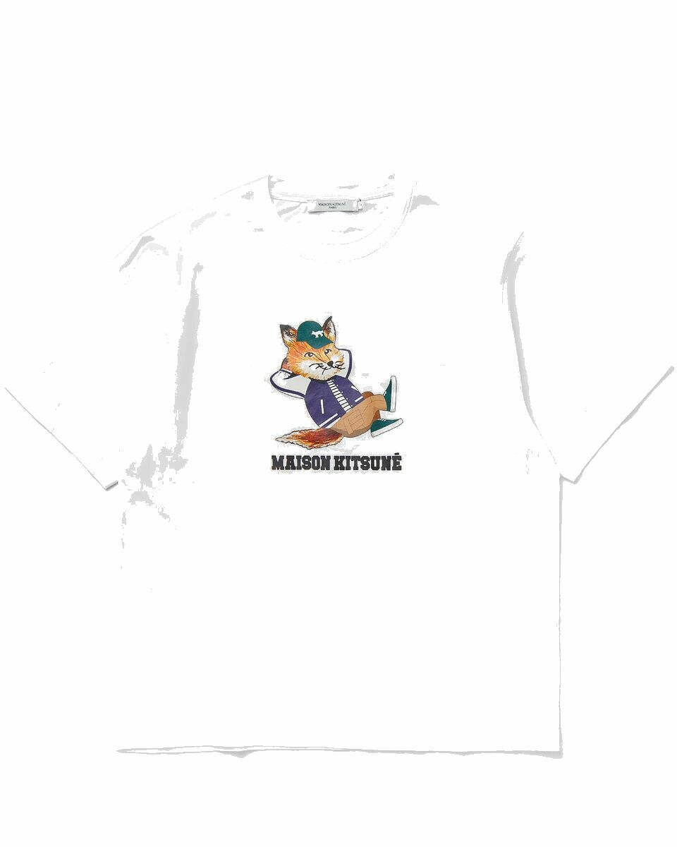 Photo: Maison Kitsune Dressed Fox Easy Tee Shirt White - Mens - Shortsleeves