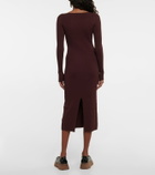 Ganni - Ribbed-knit midi dress
