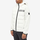 Moncler Grenoble Men's Hashtag Logo Down Knitted Jacket in White