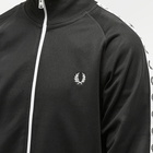 Fred Perry Authentic Men's Taped Track Jacket in Black