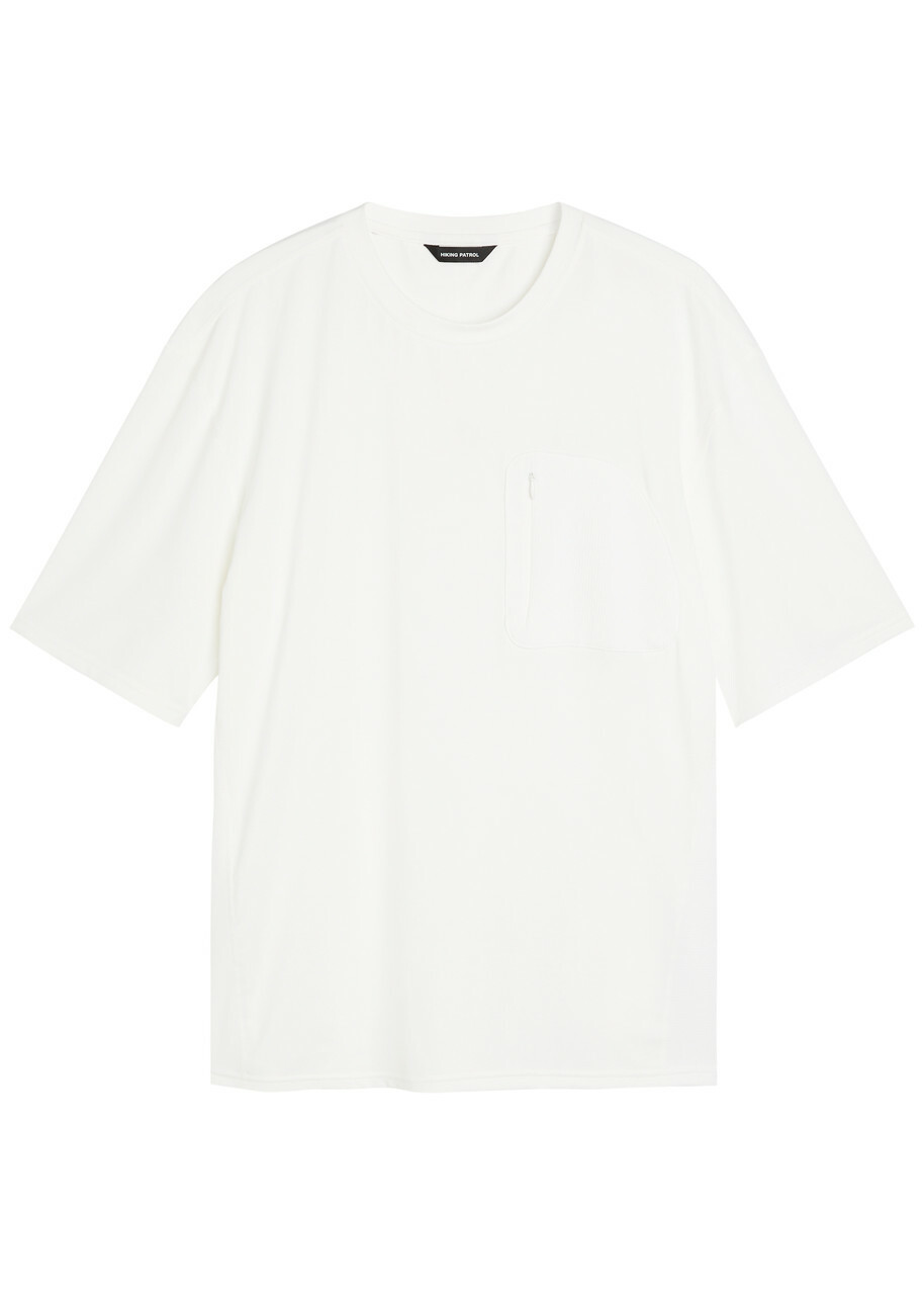 Hiking Patrol Panelled Stretch-jersey T-shirt White