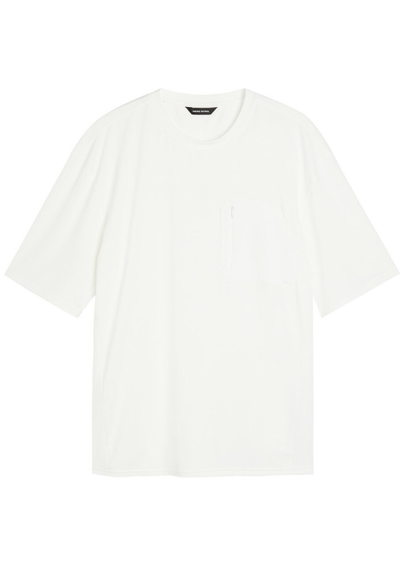 Photo: Hiking Patrol Panelled Stretch-jersey T-shirt White