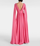 Elie Saab Embellished silk chiffon gown