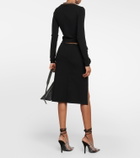 Jean Paul Gaultier Flower-appliqué cropped cardigan