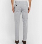 Canali - Slim-Fit Stretch-Cotton Twill Chinos - Men - Gray
