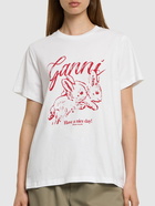 GANNI Bunnies Basic Jersey Relaxed T-shirt