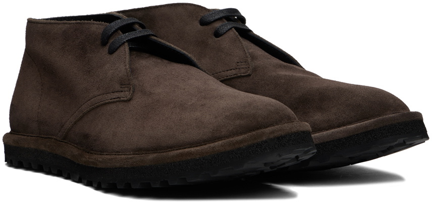 Dries Van Noten Brown Suede Desert Boots