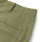 YMC - Duke Cotton and Linen-Blend Trousers - Green