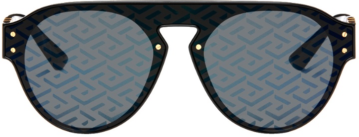 Photo: Versace Black 'La Greca' Sunglasses