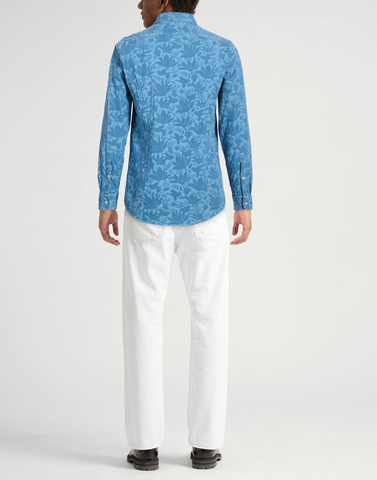 Massimo Alba Mens Shirt Light in Blue