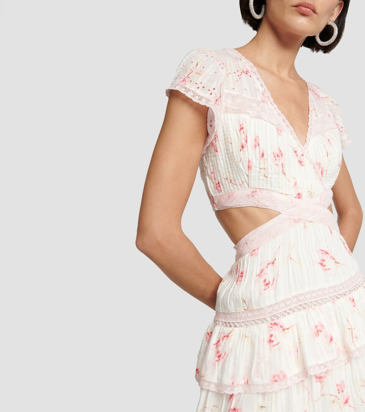 boucle mini dress self portrait self-portrait - Pink Boucle Checked Mini Dress