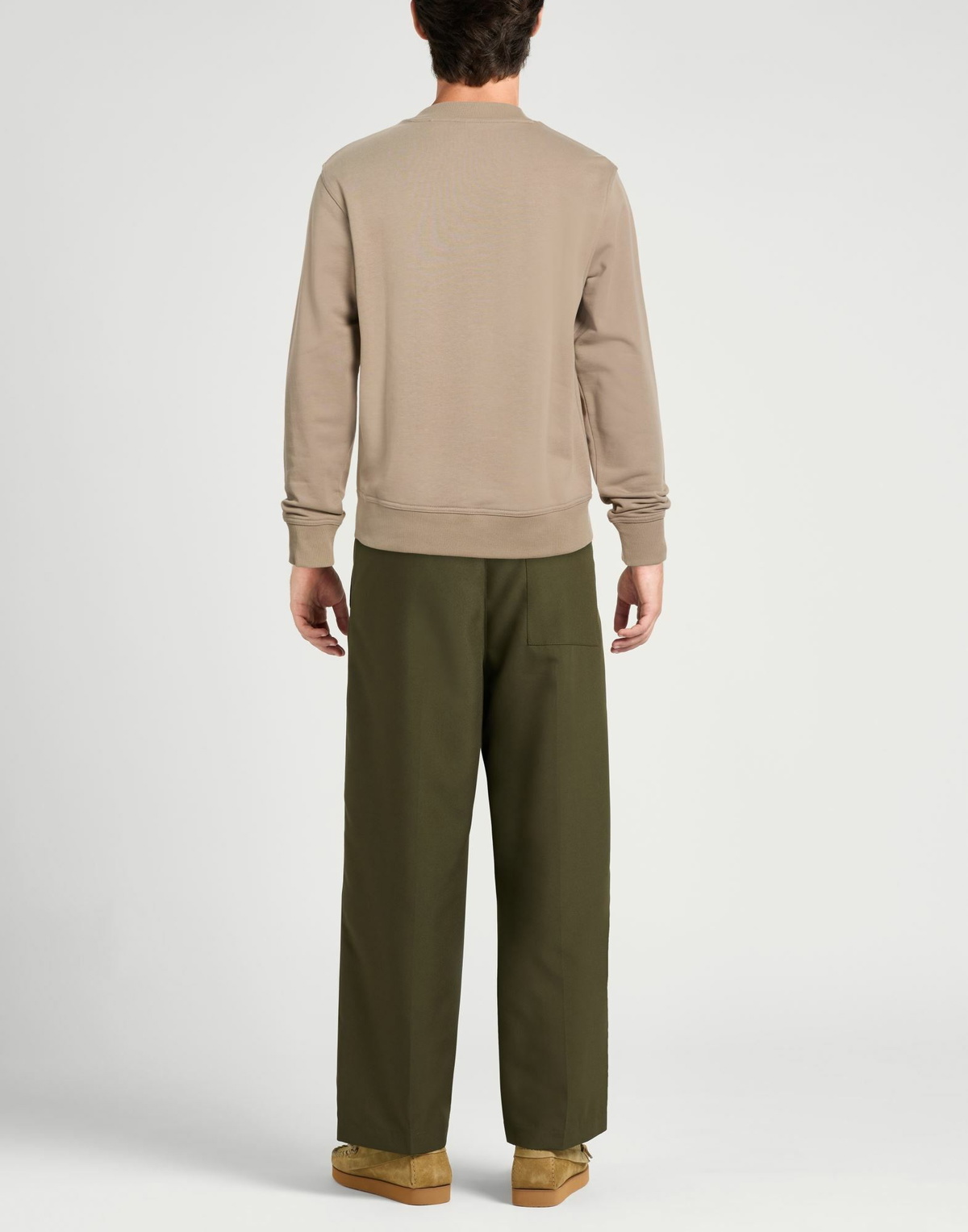 Boss Mens Sweatshirt Sand