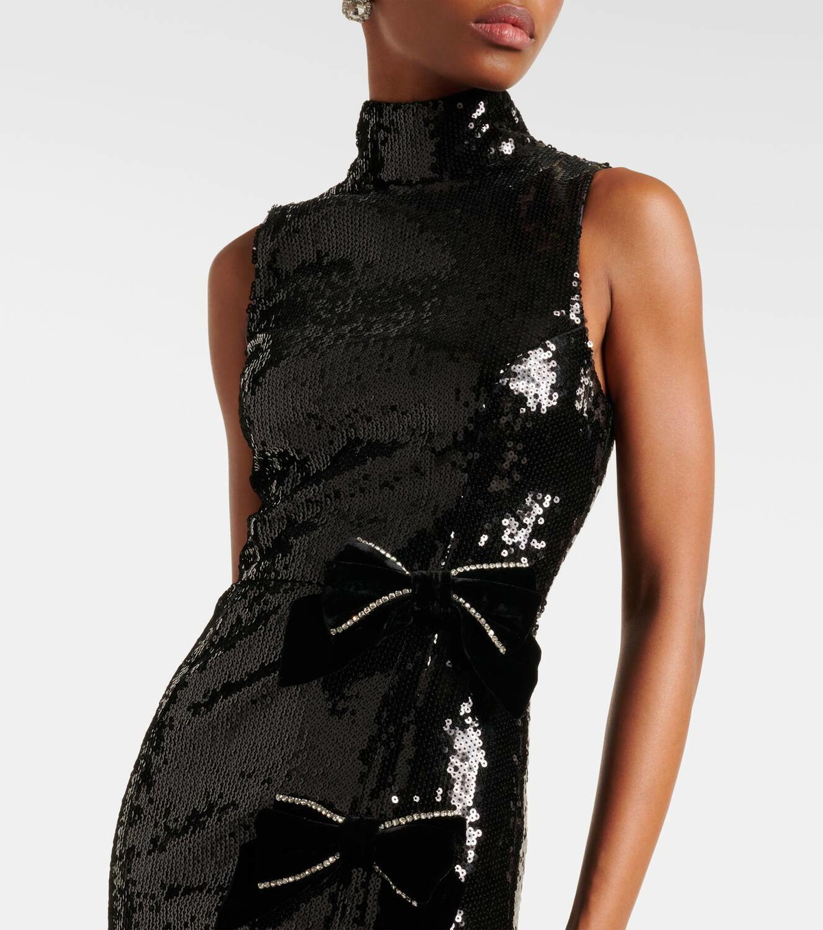 Rebecca Vallance Lena bow-detail sequined gown Rebecca Vallance