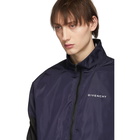 Givenchy Black and Navy Nylon Jogger Jacket