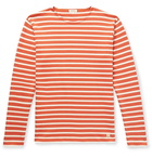 Armor Lux - Striped Cotton T-Shirt - Orange