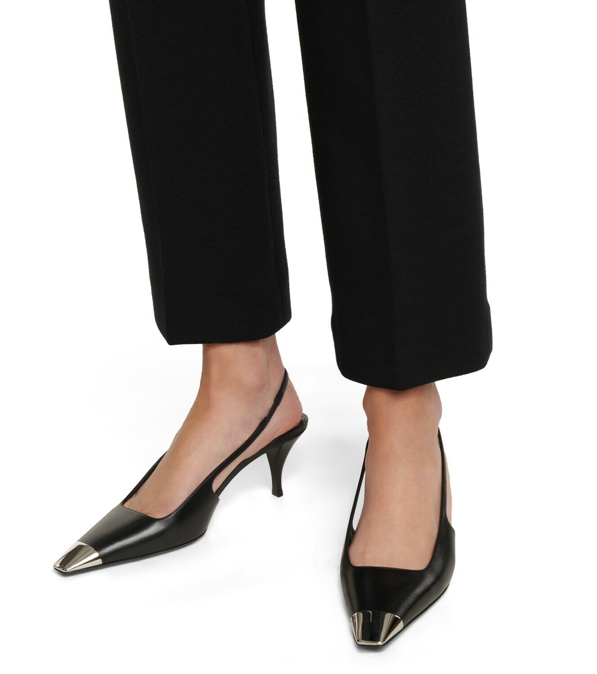 Saint Laurent Blade leather slingback pumps Saint Laurent