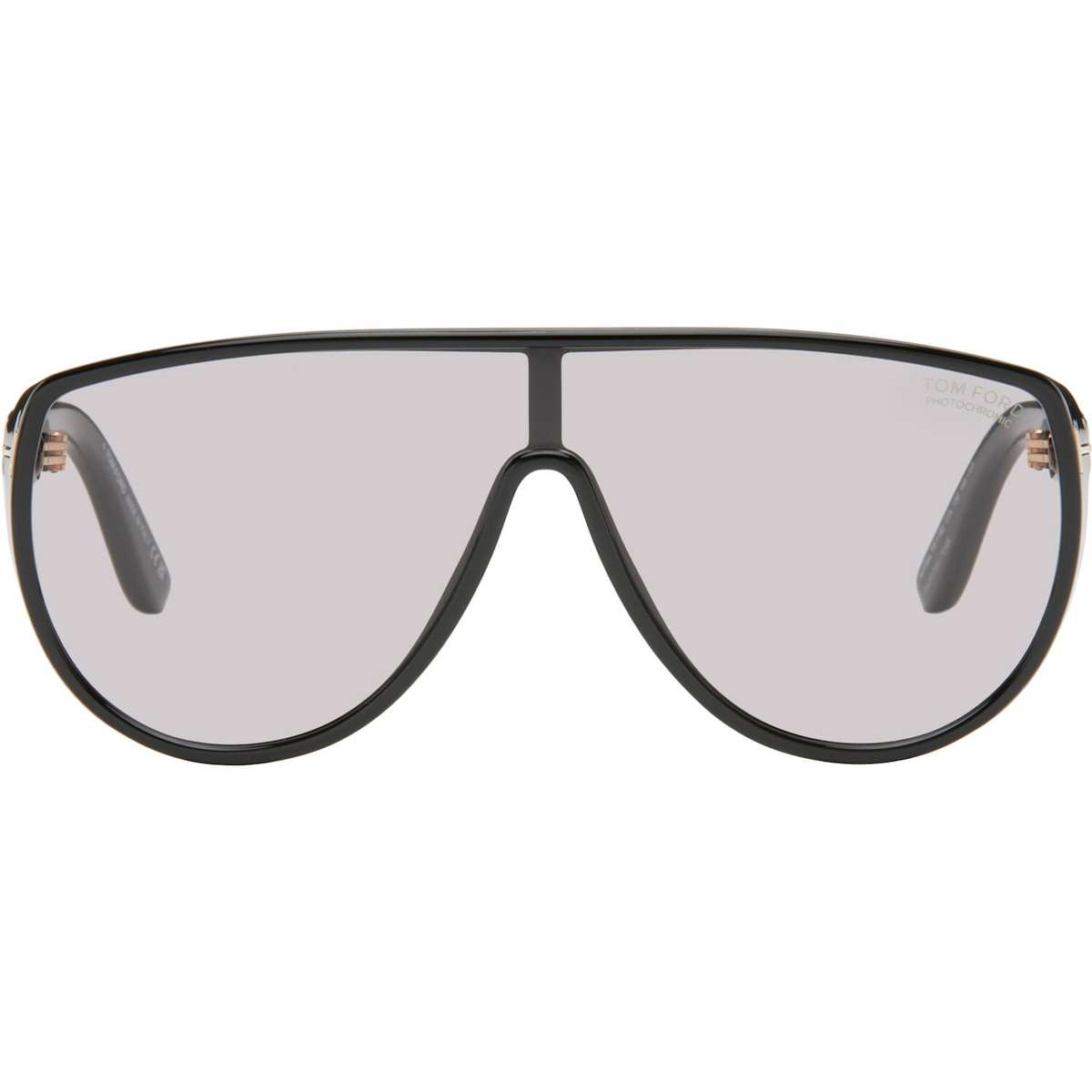 TOM FORD Black Photochromatic Achilles Sunglasses
