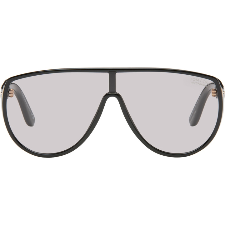 Photo: TOM FORD Black Photochromatic Achilles Sunglasses