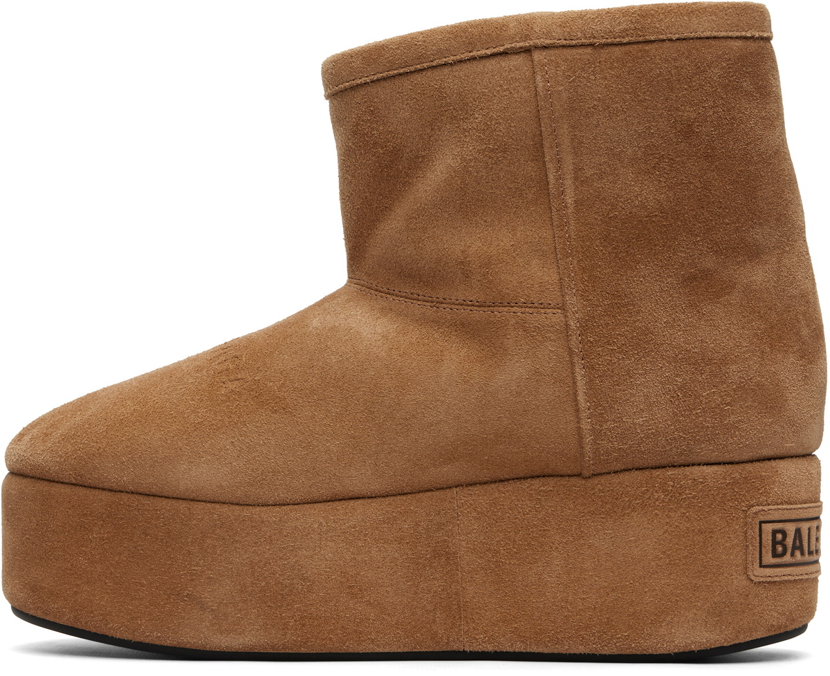 Balenciaga Tan Alaska Platform Boots