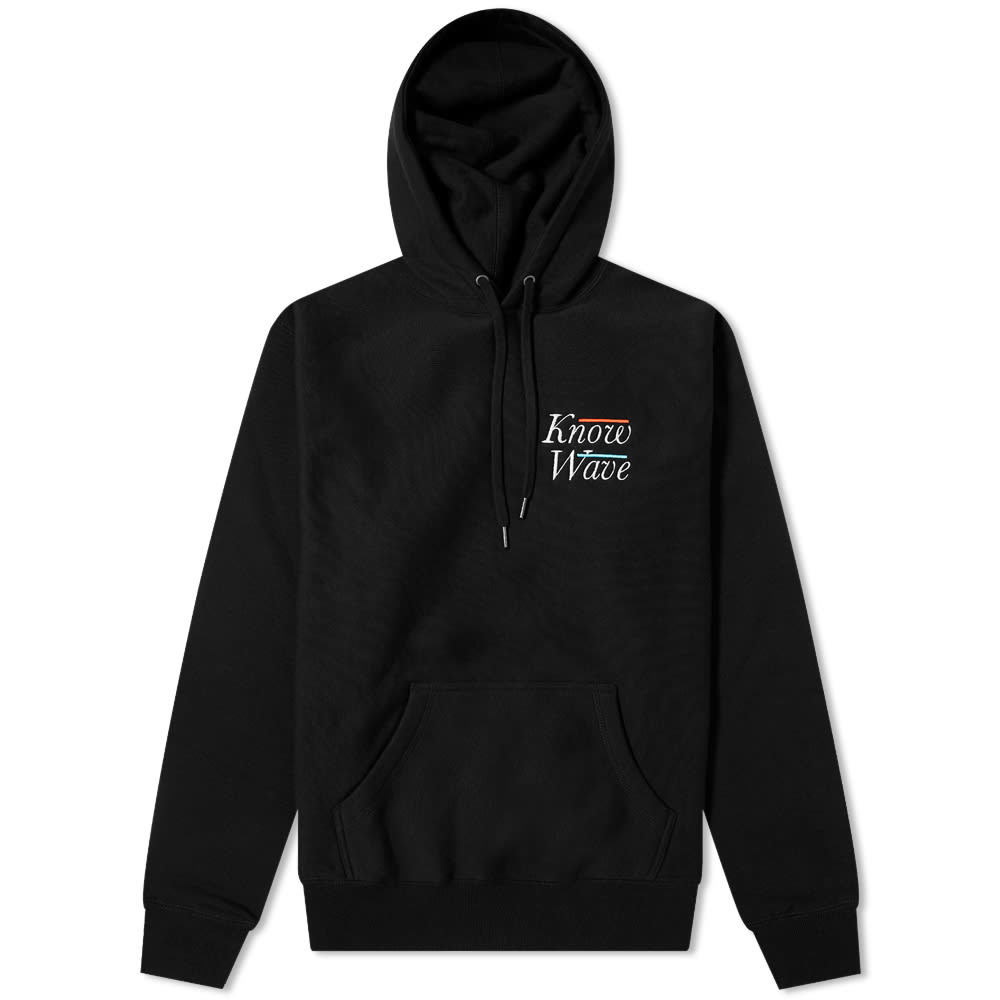Know Wave Embroidered Serif Hoody Know Wave