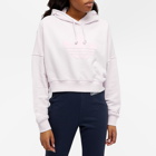 Adidas Womens 80’S Aerobic Cropped Hoody in Almost Pink