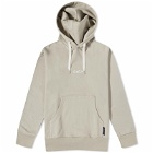 Comme Des Garçons Homme Men's Embroidered Logo Popover Hoody in Beige