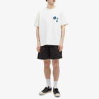 Monitaly Men's Pocket 3 Flower T-Shirt in White