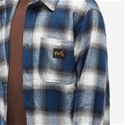 Stan Ray Men's Check Flannel Shirt in Navy Plaid
