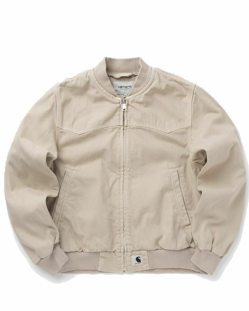 Photo: Carhartt Wip Wmns Og Santa Fe Bomber Beige - Womens - Bomber Jackets