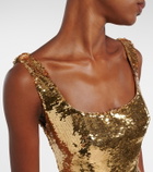 Monique Lhuillier Sequined gown