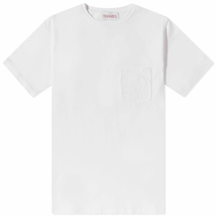 Photo: Thames Men's Poche T-Shirt in White