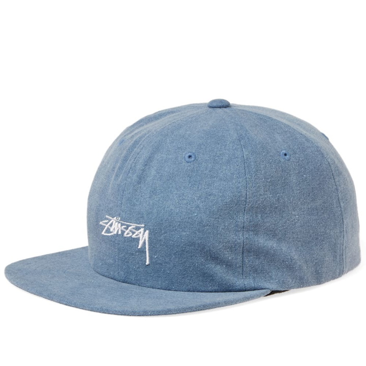 Photo: Stussy Washed Oxford Canvas Cap Blue