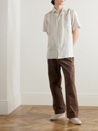 Loro Piana - Andre Striped Linen Shirt - White