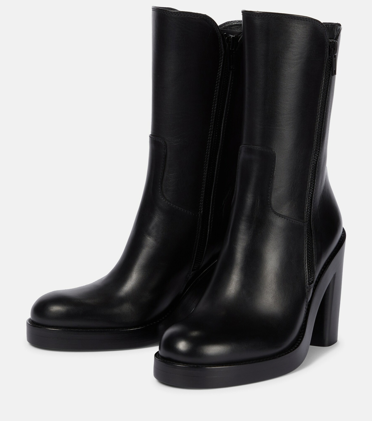 ANN DEMEULEMEESTER leather ankle boots 40