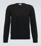 Saint Laurent - Patterned mohair wool-blend sweater
