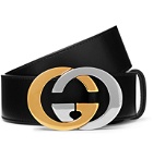 Gucci - 4cm Black Full-Grain Leather Belt - Black