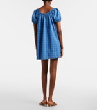 Faithfull Costa plaid cotton minidress