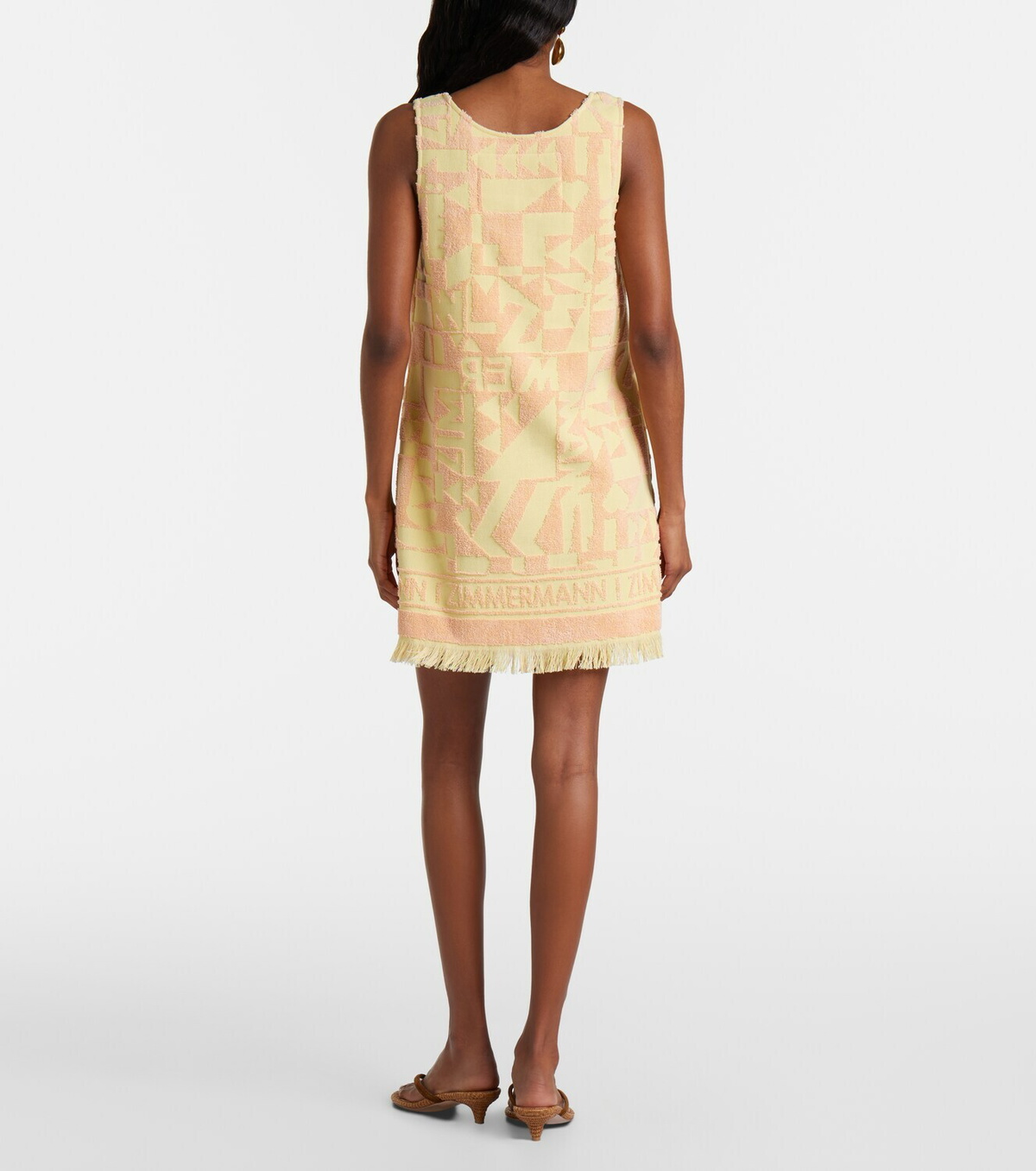 Zimmermann Solstice Towelling cotton terry minidress