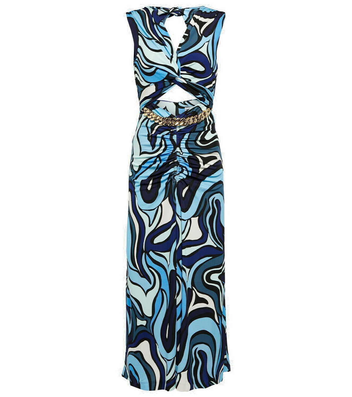 Rebecca Vallance Mira printed cutout midi dress Rebecca Vallance