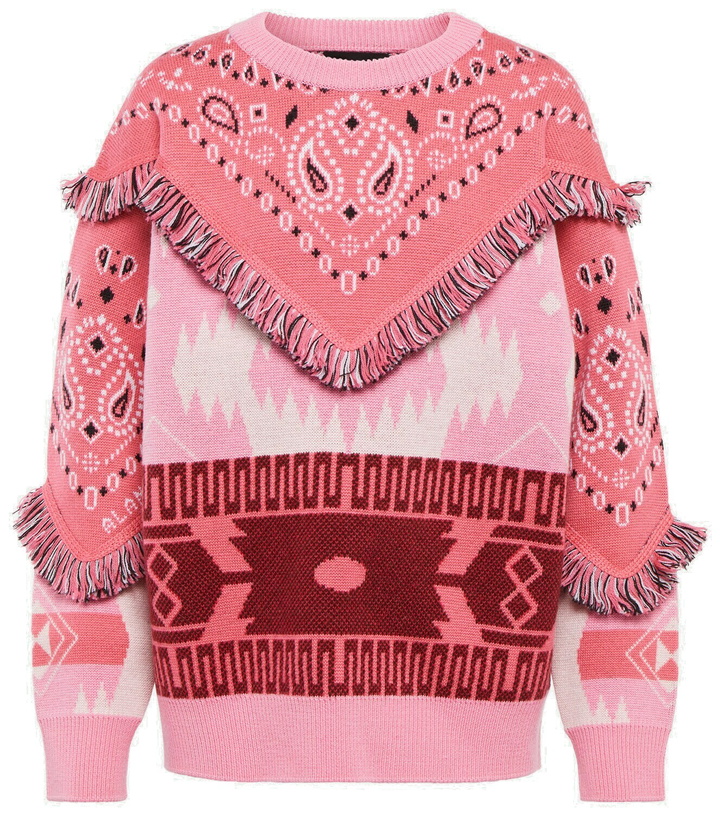 Photo: Alanui - Wool jacquard sweater