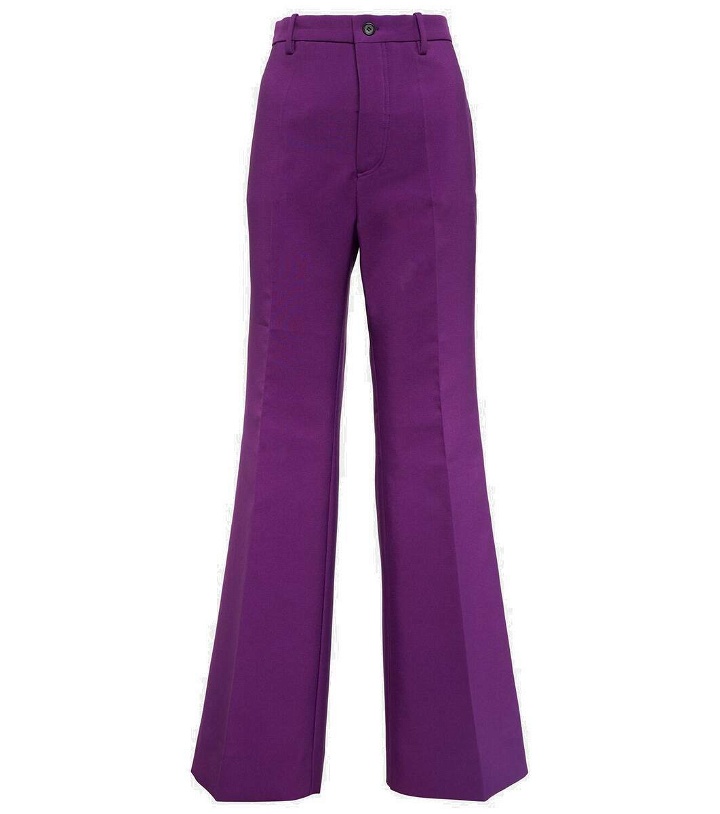 Photo: Plan C High-rise cady flared pants