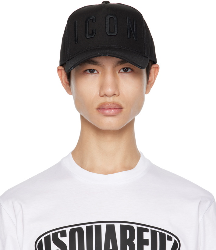 Photo: Dsquared2 Black 'Be Icon' Cap