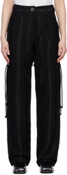 Song for the Mute Black Drawstring Trousers