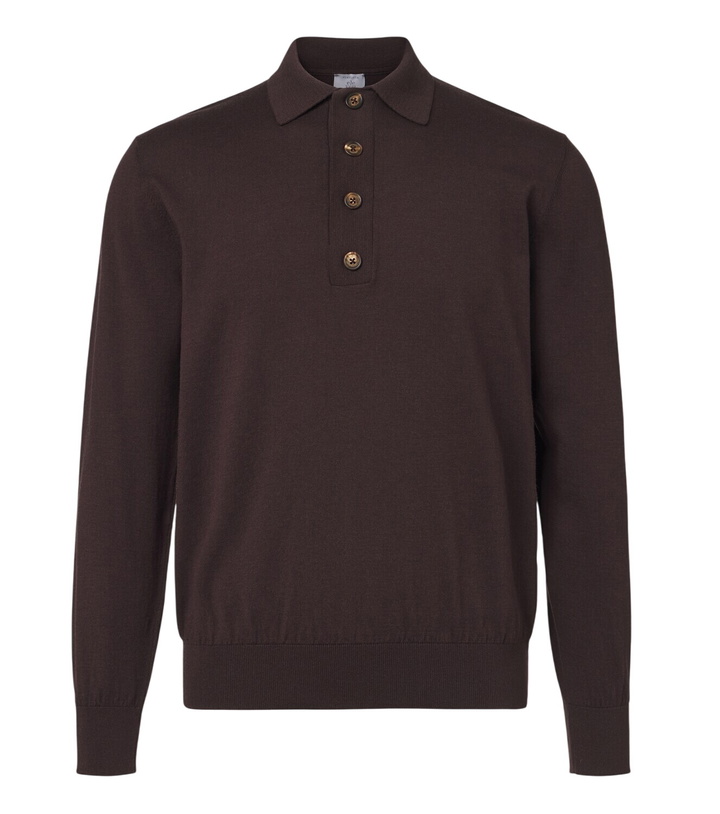 Photo: Eleventy Cotton and cashmere polo sweater